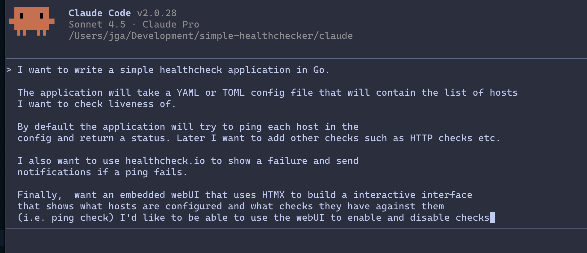 Claude Initial Prompt